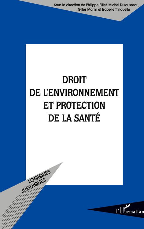 Produktbild: Droit de l'environnement et protection de la sant&eacute;