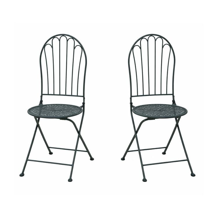 Produktbild: HTI-Living Bistro Sitzgruppe Ivo Metall Tisch mit 2 St&uuml;hlen Balkon Set Gartenm&ouml;bel