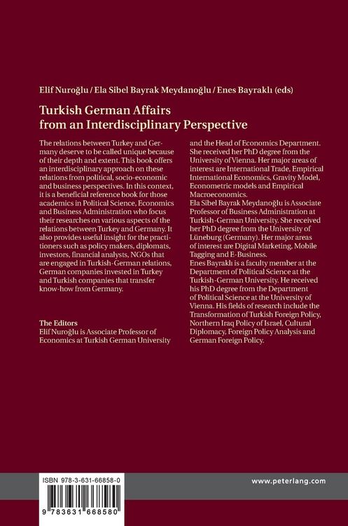 Produktbild: Turkish German Affairs from an Interdisciplinary Perspective