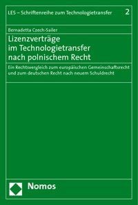 Produktbild: Lizenzvertr&auml;ge im Technologietransfer nach polnischem Recht