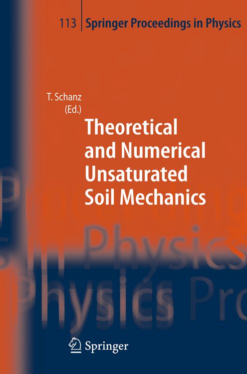 Produktbild: Theoretical and Numerical Unsaturated Soil Mechanics