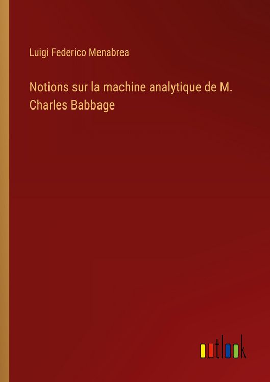 Produktbild: Notions sur la machine analytique de M. Charles Babbage
