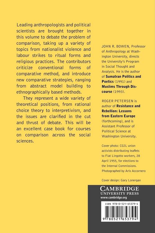 Produktbild: Critical Comparisons in Politics and Culture