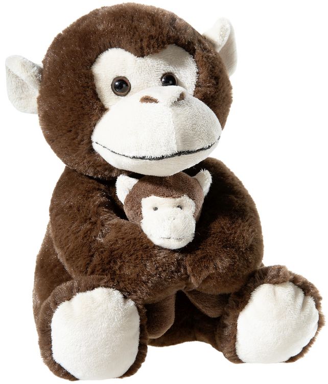 Produktbild: Misanimo Affe mit Baby 25cm