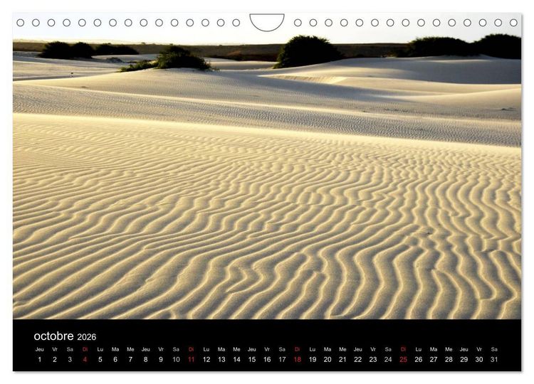 Produktbild: Voyage au Cap-Vert, Boa Vista (Calendrier mural 2026 DIN A4 vertical), CALVENDO calendrier mensuel
