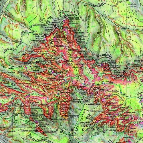 Produktbild: Schrammsteine&middot;Affensteine 1 : 10 000