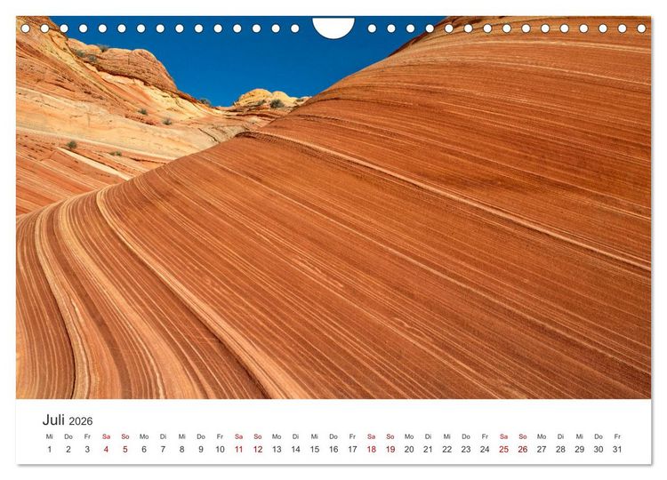 Produktbild: Paria Canyon - The Wave Naturwunder (Wandkalender 2026 DIN A4 quer), CALVENDO Monatskalender