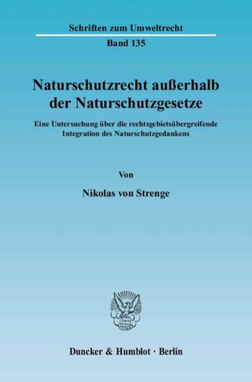Bild vom Artikel Naturschutzrecht außerhalb der Naturschutzgesetze. vom Autor Nikolas Strenge