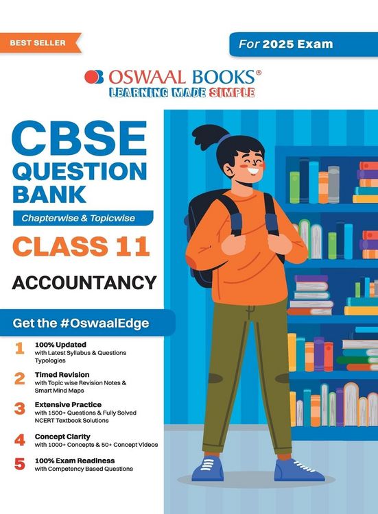 Produktbild: Oswaal CBSE Question Bank Class 11 Accountancy, Chapterwise and Topicwise Solved Papers For 2025 Exams