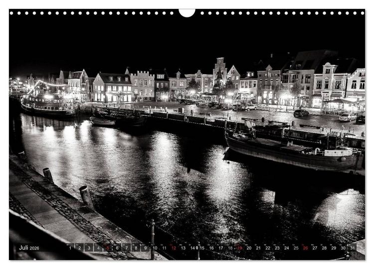 Produktbild: Ein Blick auf Husum (Wandkalender 2026 DIN A3 quer), CALVENDO Monatskalender