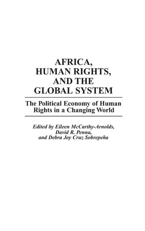 Produktbild: Africa, Human Rights, and the Global System