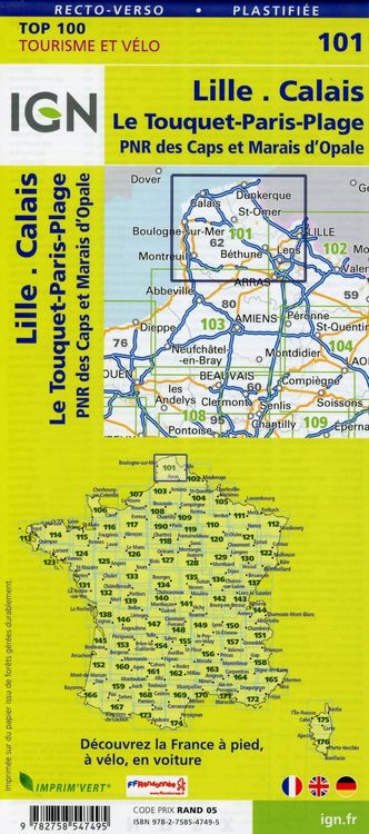 Produktbild: Lille.Calais Le Touquet-Paris-Plage