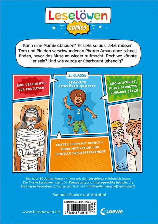 Produktbild: Lesel&ouml;wen Comics 2. Klasse - Oh Schreck, die Mumie ist weg!