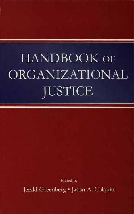 Produktbild: Handbook of Organizational Justice
