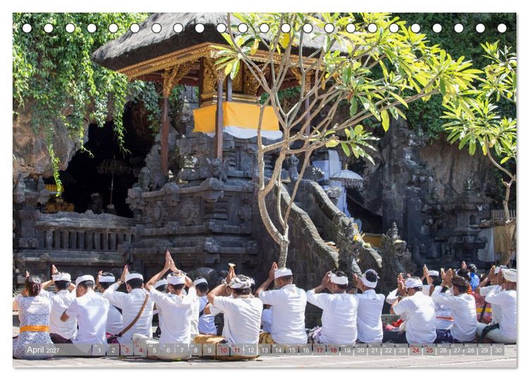 Produktbild: Bali - Momente einer Reise (Tischkalender 2027 DIN A5 quer), CALVENDO Monatskalender