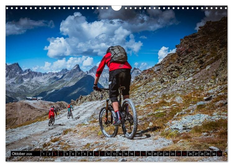 Produktbild: Downhill Action (Wandkalender 2026 DIN A3 quer), CALVENDO Monatskalender
