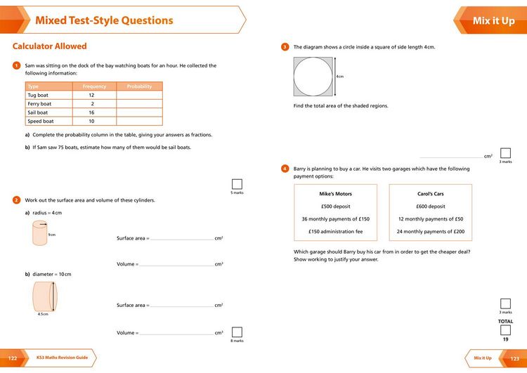 Produktbild: KS3 Maths Higher Level All-in-One Complete Revision and Practice