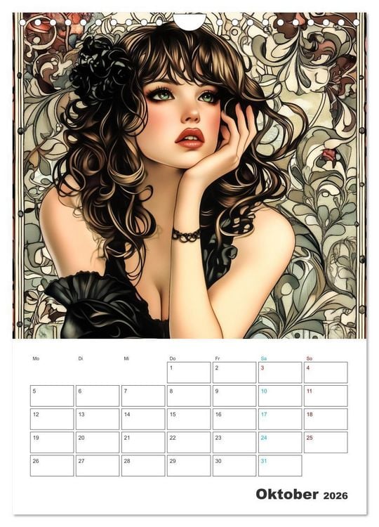 Produktbild: Eleganz der Epoche (Wandkalender 2026 DIN A4 hoch), CALVENDO Monatskalender