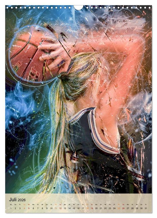 Produktbild: Basketball spektakul&auml;r (Wandkalender 2026 DIN A3 hoch), CALVENDO Monatskalender