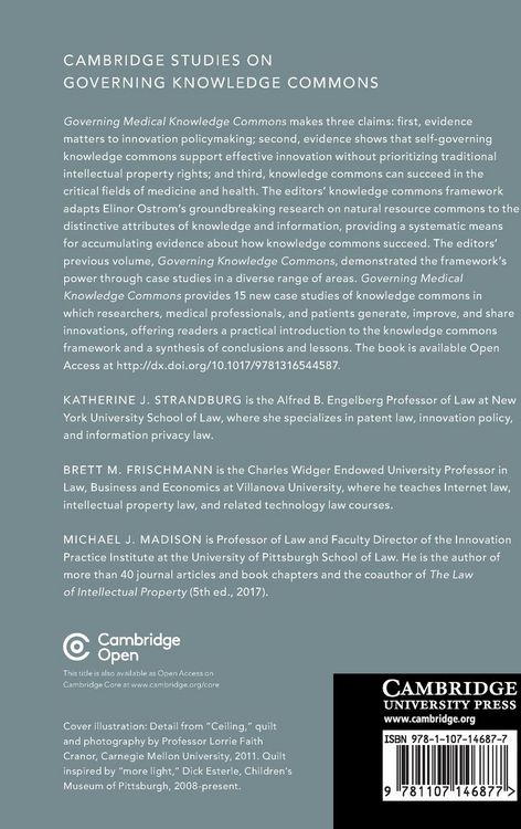 Produktbild: Governing Medical Knowledge Commons