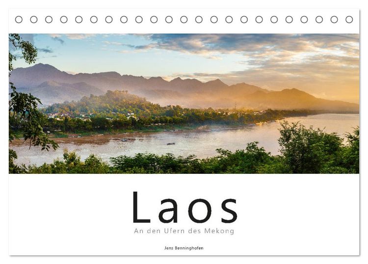 Produktbild: Laos - An den Ufern des Mekong (Tischkalender 2026 DIN A5 quer), CALVENDO Monatskalender