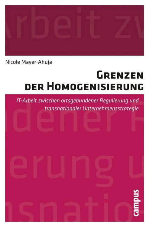 Produktbild: Grenzen der Homogenisierung