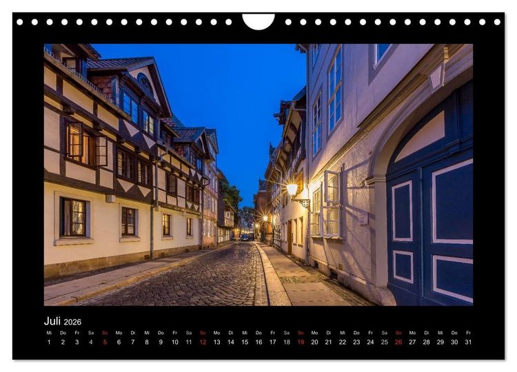 Produktbild: BRAUNSCHWEIG - Abendliche Impressionen (Wandkalender 2026 DIN A4 quer), CALVENDO Monatskalender