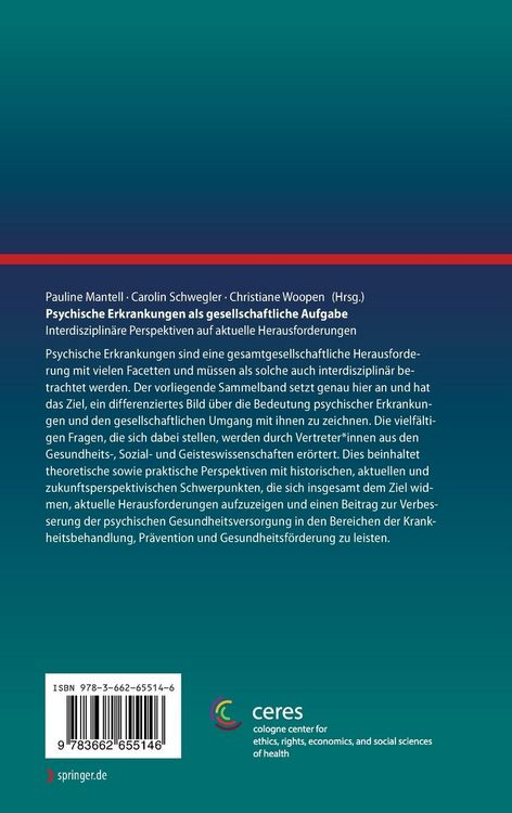 Produktbild: Psychische Erkrankungen als gesellschaftliche Aufgabe