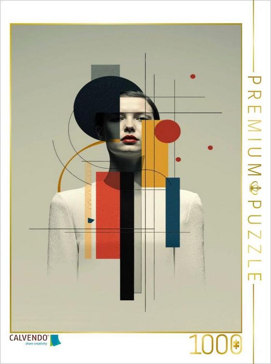 Produktbild: CALVENDO Puzzle Ein Blick durch die Geometrie - wo Pers&ouml;nlichkeit auf Pr&auml;zision trifft | 1000 Teile Lege-Gr&ouml;&szlig;e 64x48cm Foto-Puzzle f&uuml;r gl&uuml;ckliche Stun