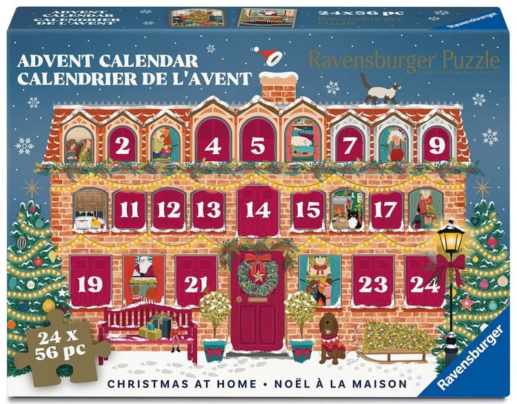 Produktbild: Puzzle-Adventskalender 24x56 Teile - Christmas at Home