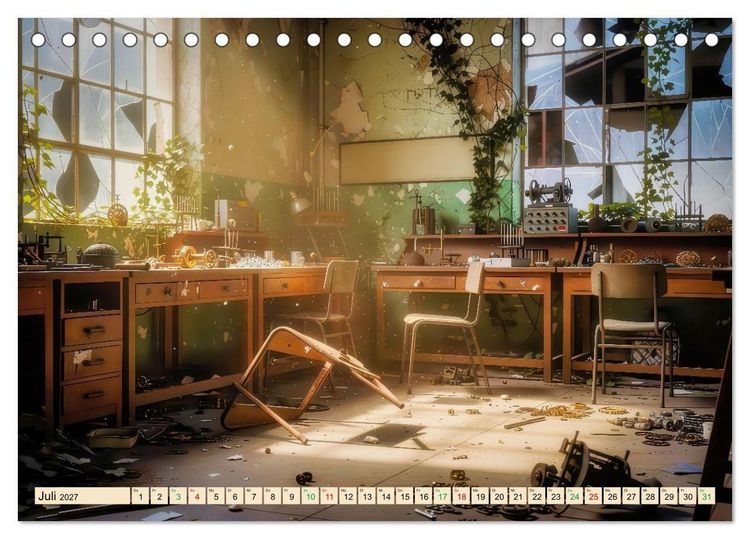 Produktbild: Lost Places &ndash; Stille Zeugen der Vergangenheit (Tischkalender 2027 DIN A5 quer), CALVENDO Monatskalender
