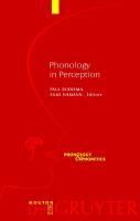 Produktbild: Phonology in Perception