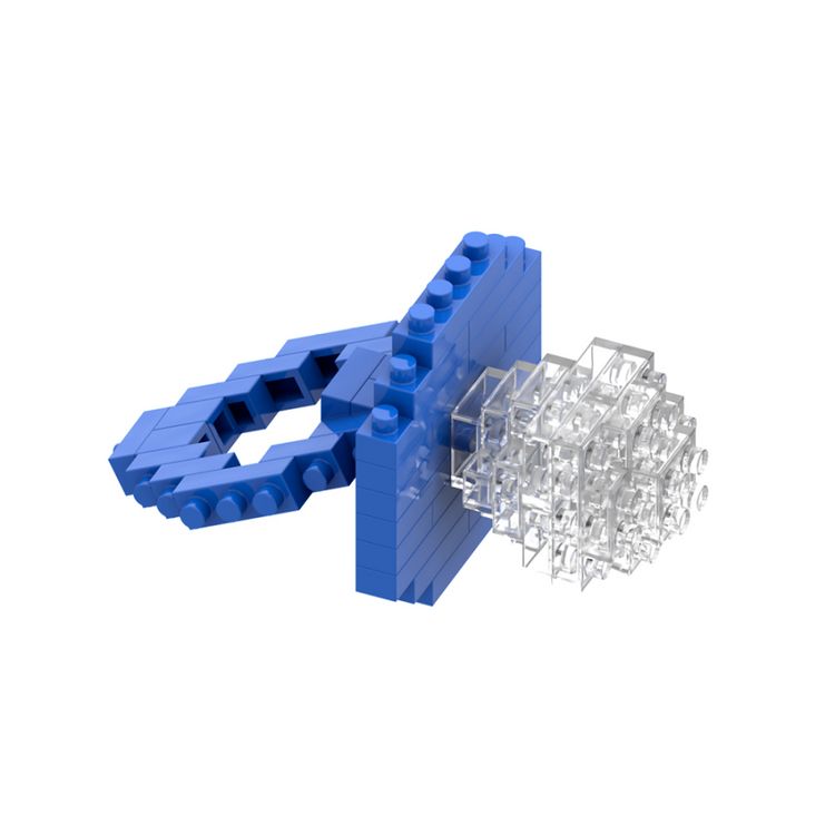 Produktbild: BRIXIES 220038 - Postkarte Baby Junge, 3D Konstruktionsbausatz aus Ministeinen, 53 Teile