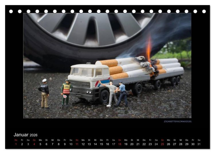 Produktbild: Polizeieins&auml;tze, in der gro&szlig;en Welt (Tischkalender 2026 DIN A5 quer), CALVENDO Monatskalender