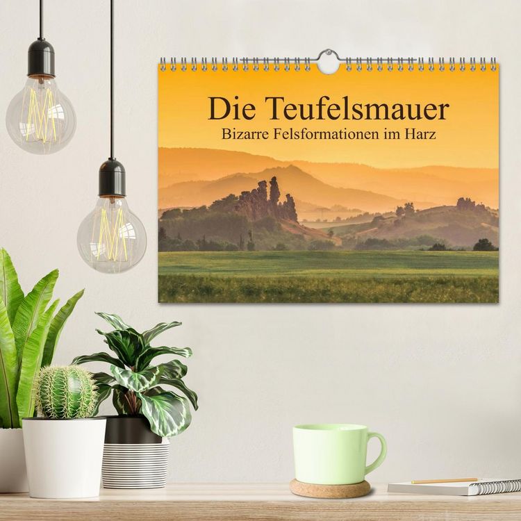 Produktbild: Die Teufelsmauer - Bizarre Felsformationen im Harz (Wandkalender 2026 DIN A4 quer), CALVENDO Monatskalender