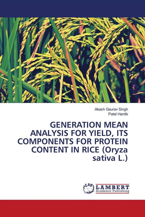 Produktbild: Generation Mean Analysis For Yield, Its Components For Protein Content in Rice (oryza Sativa L.)