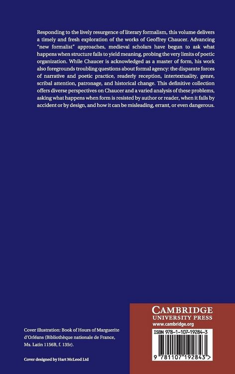 Produktbild: Chaucer and the Subversion of Form