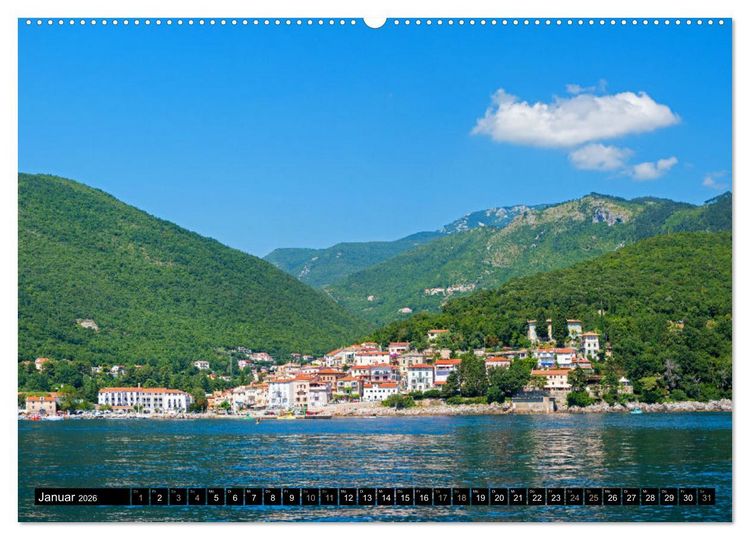 Produktbild: Moscenicka Draga 2026 - Urlaubsparadies an der Kvarner Bucht (Wandkalender 2026 DIN A2 quer), CALVENDO Monatskalender