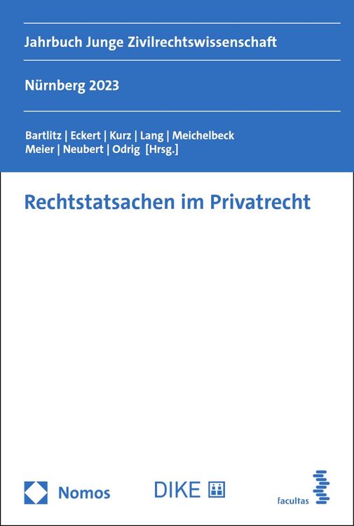 Produktbild: Rechtstatsachen im Privatrecht