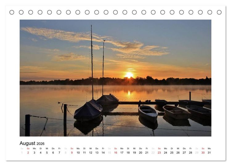 Produktbild: Boote 2026 (Tischkalender 2026 DIN A5 quer), CALVENDO Monatskalender