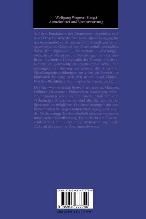 Produktbild: Arzneimittel und Verantwortung