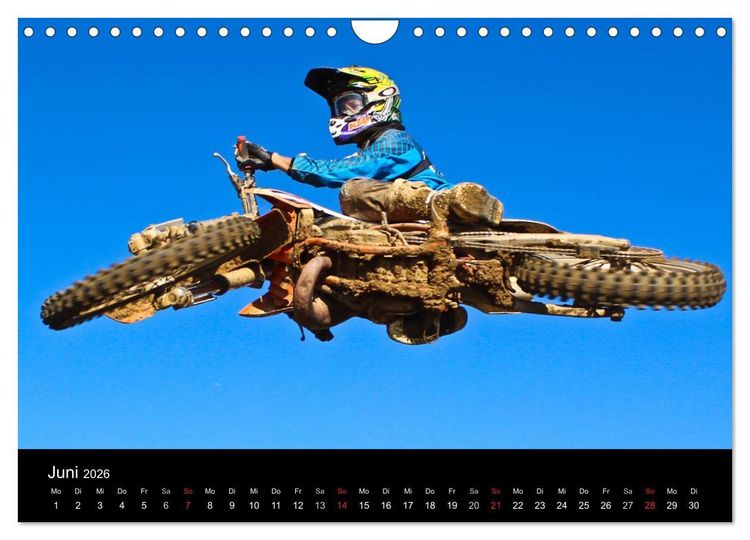 Produktbild: Motocross Kalender - Emotionen auf 2 R&auml;dern (Wandkalender 2026 DIN A4 quer), CALVENDO Monatskalender