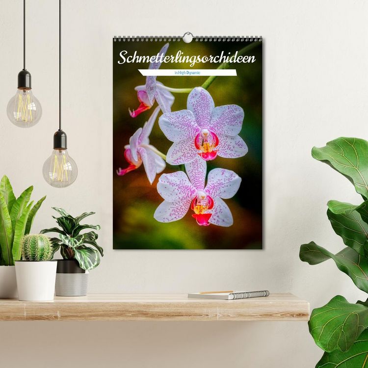 Produktbild: Schmetterlingsorchideen in High Dynamic (Wandkalender 2026 DIN A3 hoch), CALVENDO Monatskalender