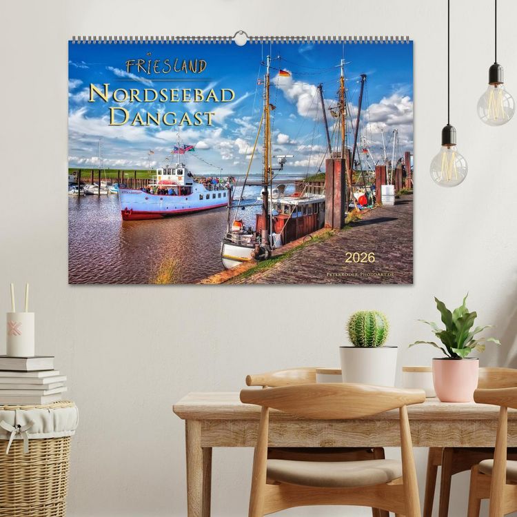 Produktbild: Friesland - Nordseebad Dangast (Wandkalender 2026 DIN A2 quer), CALVENDO Monatskalender