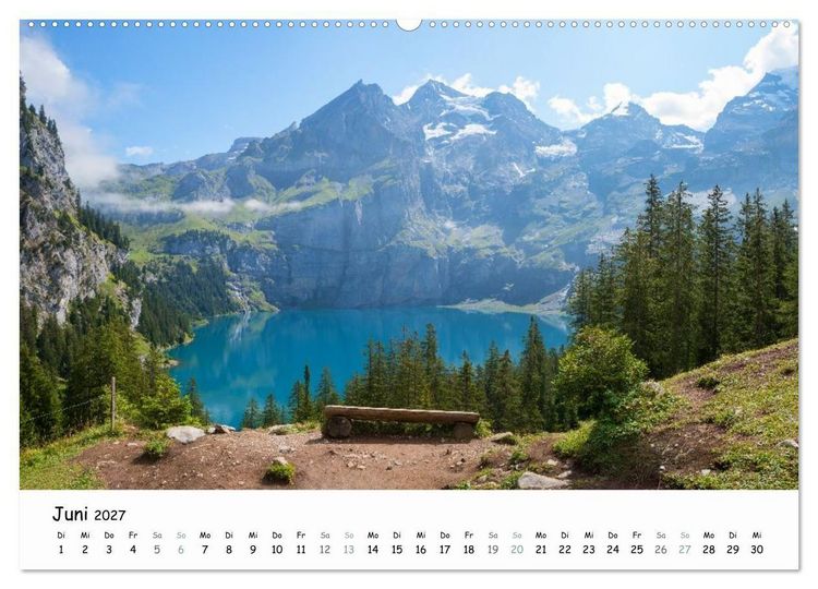 Produktbild: Faszination Berner Oberland - Wanderlust und Gipfelblick (Wandkalender 2027 DIN A2 quer), CALVENDO Monatskalender