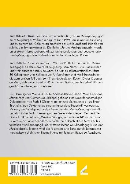Produktbild: Musik &ndash; P&auml;dagogisch &ndash; Gedacht