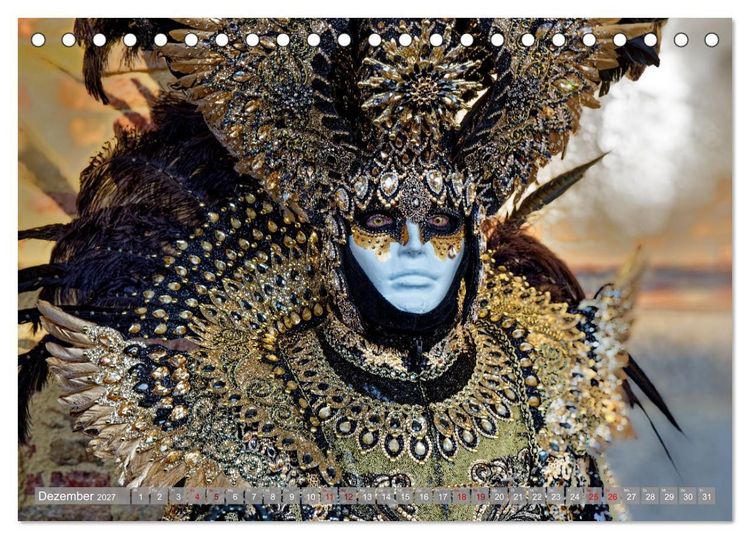 Produktbild: neunziggrad I photoart: der karneval von venedig (Tischkalender 2027 DIN A5 quer), CALVENDO Monatskalender