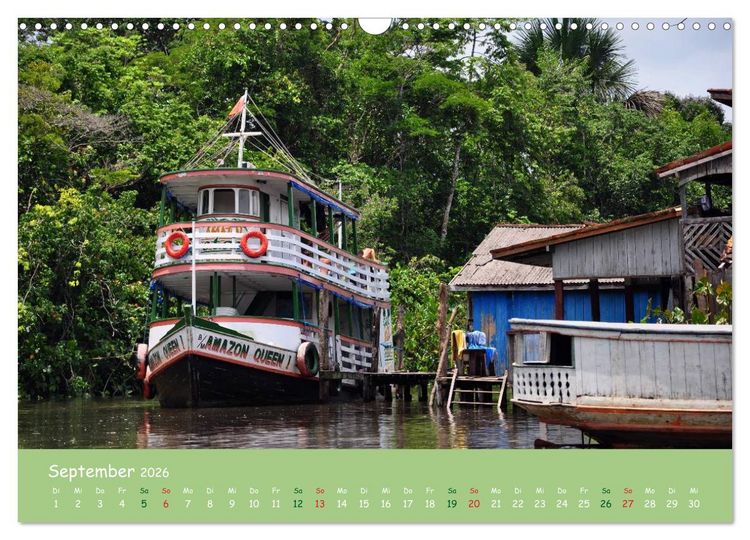 Produktbild: Am Amazonas (Wandkalender 2026 DIN A3 quer), CALVENDO Monatskalender