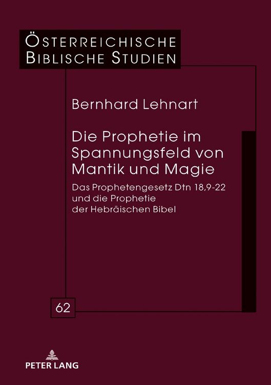 Produktbild: Die Prophetie im Spannungsfeld von Mantik und Magie