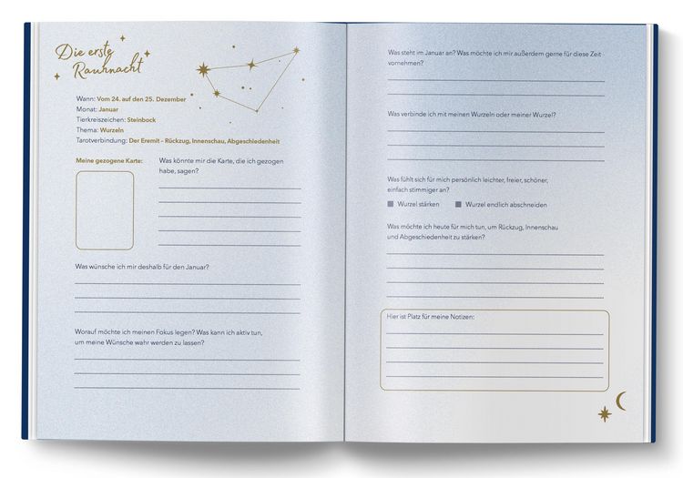 Produktbild: Tarot Journal f&uuml;r Rauhn&auml;chte und Jahreswende